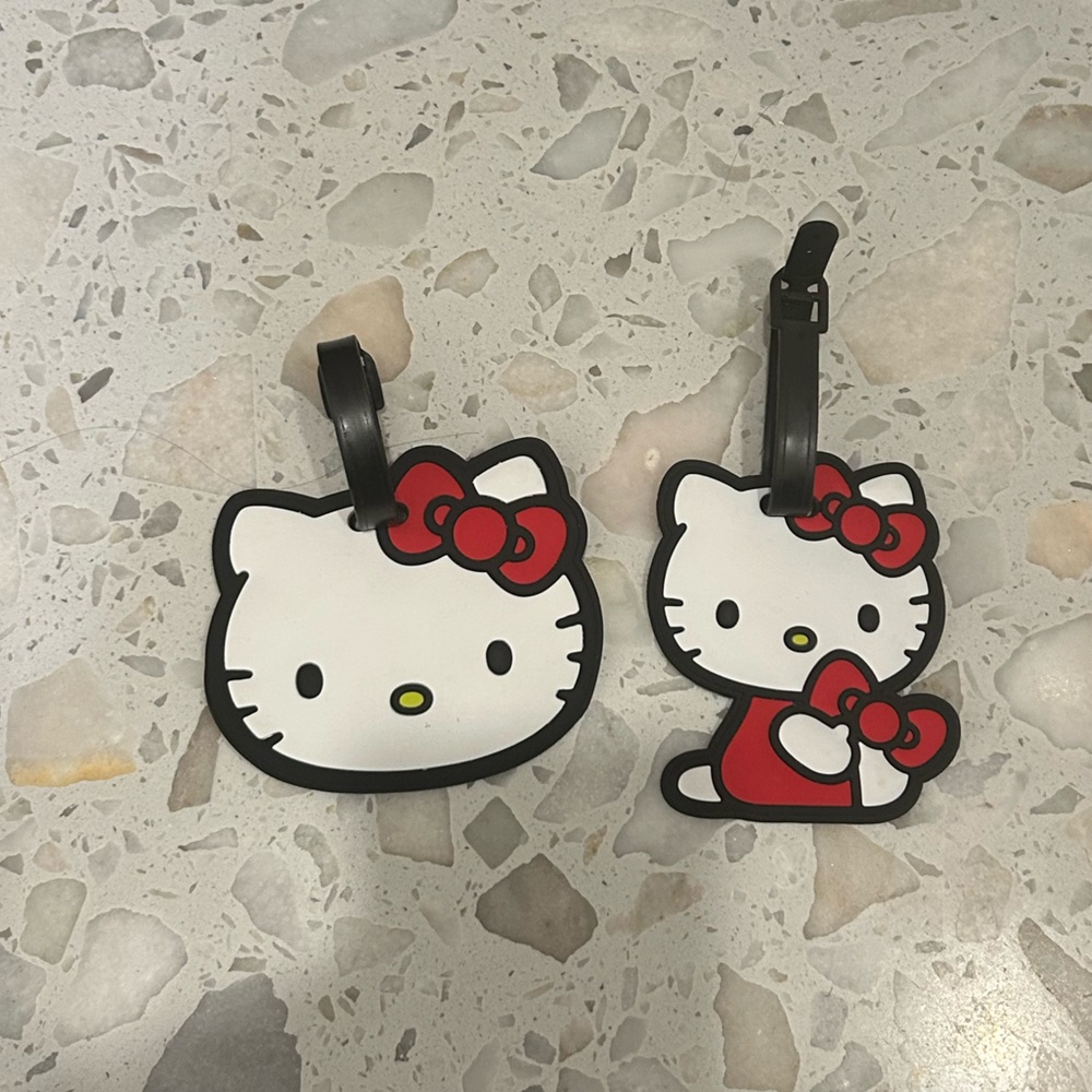 Sanrio Hello Kitty Bag Luggage Tags for Travel Set of 2